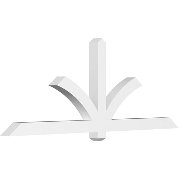84"W x 31 1/2"H x 4"D x 4"F, 9/12 Pitch, Redmond Architectural Grade PVC Gable Bracket