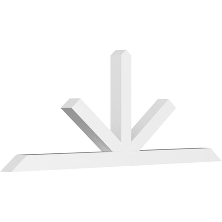 84"W x 31 1/2"H x 4"D x 4"F, 9/12 Pitch, Saratoga Architectural Grade PVC Gable Bracket