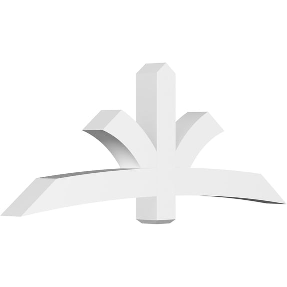 84"W x 31 1/2"H x 6"D x 6"F, 9/12 Pitch, Davenport Architectural Grade PVC Gable Bracket