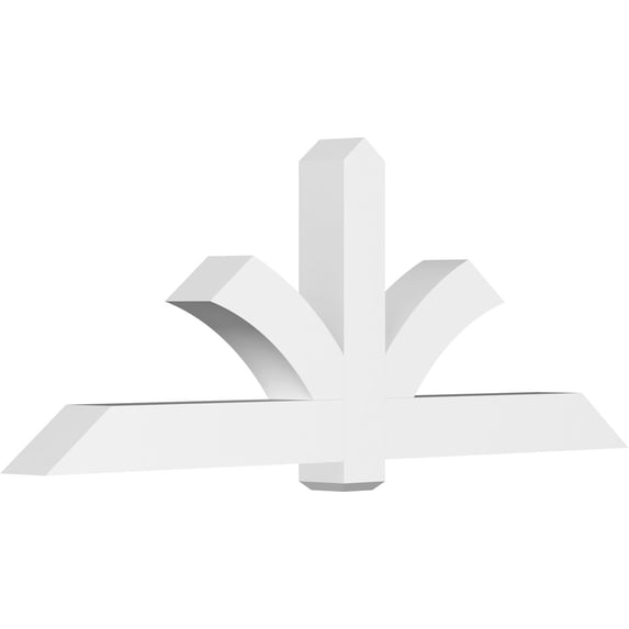 84"W x 31 1/2"H x 6"D x 6"F, 9/12 Pitch, Redmond Architectural Grade PVC Gable Bracket