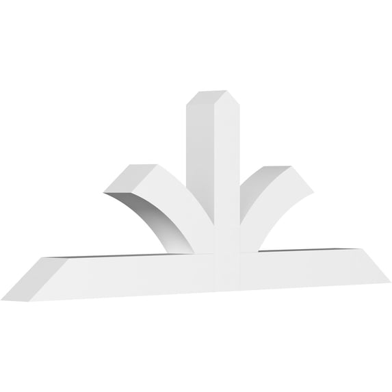 84"W x 31 1/2"H x 6"D x 6"F, 9/12 Pitch, Richland Architectural Grade PVC Gable Bracket