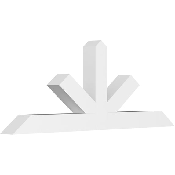 84"W x 31 1/2"H x 6"D x 6"F, 9/12 Pitch, Saratoga Architectural Grade PVC Gable Bracket