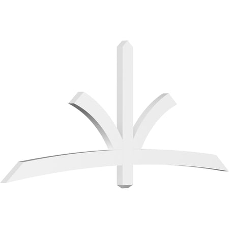 84"W x 35"H x 2"D x 4"F, 10/12 Pitch, Davenport Architectural Grade PVC Gable Bracket