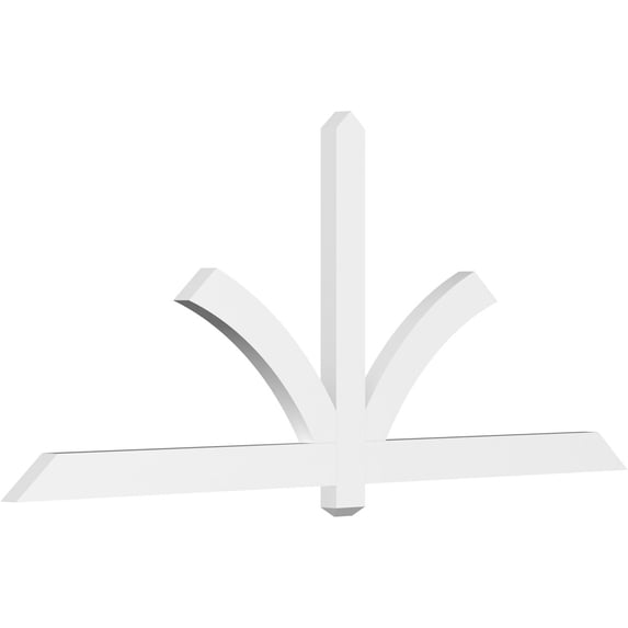 84"W x 35"H x 2"D x 4"F, 10/12 Pitch, Redmond Architectural Grade PVC Gable Bracket