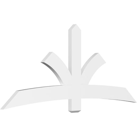 84"W x 35"H x 2"D x 6"F, 10/12 Pitch, Davenport Architectural Grade PVC Gable Bracket
