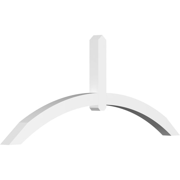 84"W x 35"H x 4"D x 4"F, 10/12 Pitch, Archdale Architectural Grade PVC Gable Bracket