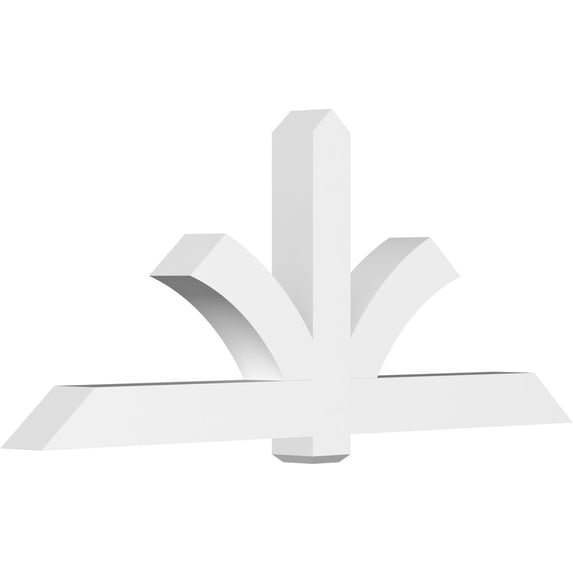84"W x 35"H x 6"D x 6"F, 10/12 Pitch, Redmond Architectural Grade PVC Gable Bracket
