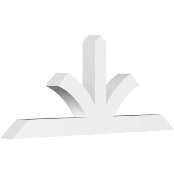 84"W x 35"H x 6"D x 6"F, 10/12 Pitch, Richland Architectural Grade PVC Gable Bracket