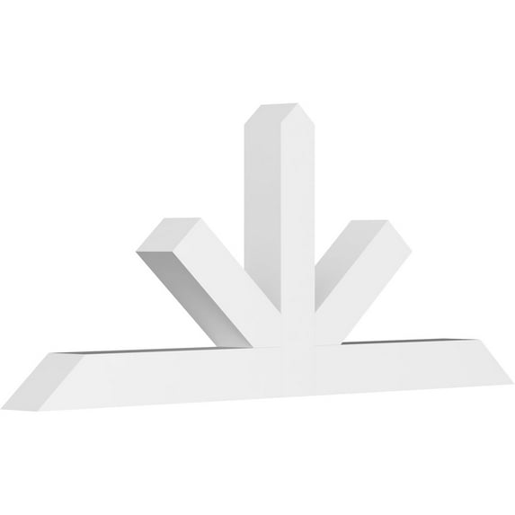 84"W x 35"H x 6"D x 6"F, 10/12 Pitch, Saratoga Architectural Grade PVC Gable Bracket