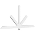 thumbnail image 1 of 84"W x 38 1/2"H x 2"D x 4"F, 11/12 Pitch, Kennewick Architectural Grade PVC Gable Bracket, 1 of 8