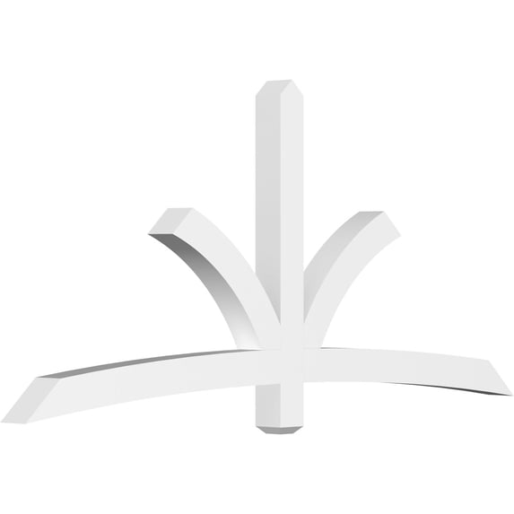 84"W x 38 1/2"H x 4"D x 4"F, 11/12 Pitch, Davenport Architectural Grade PVC Gable Bracket