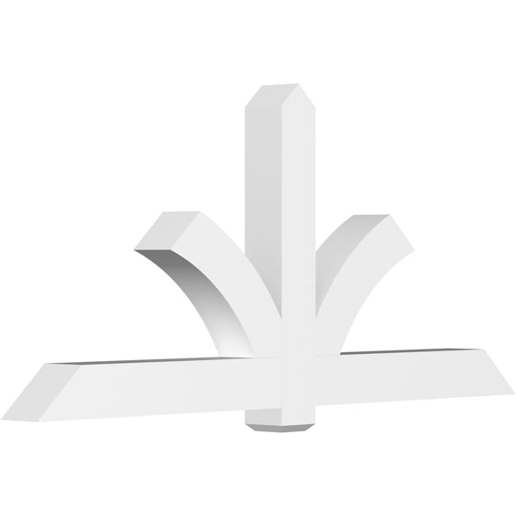 84"W x 38 1/2"H x 6"D x 6"F, 11/12 Pitch, Redmond Architectural Grade PVC Gable Bracket