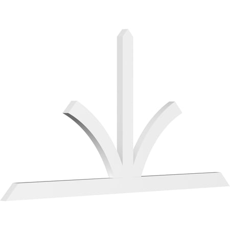84"W x 42"H x 2"D x 4"F, 12/12 Pitch, Richland Architectural Grade PVC Gable Bracket