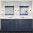 thumbnail image 1 of 84" X 22" Navy Blue Bath Vanity Featuring Marble Counter And Faucet - Two Interior Cabinets More Drawers For Organization Double With Top W D, Stylish Bathroom Storage, 1 of 7