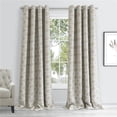 thumbnail image 1 of 84 in. Sand Interlock Pattern Window Curtain Panel, 1 of 1
