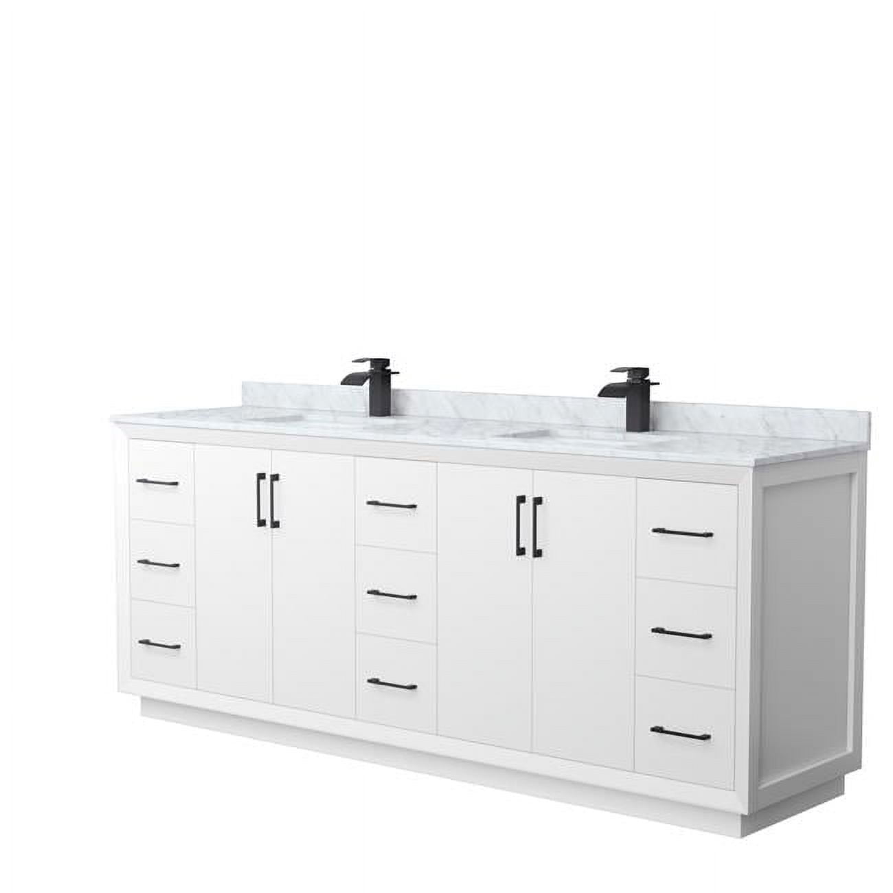 Double Bathroom Vanity White