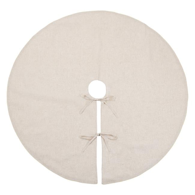 Toscana 84" Gold Linen Blend Christmas Tree Skirt