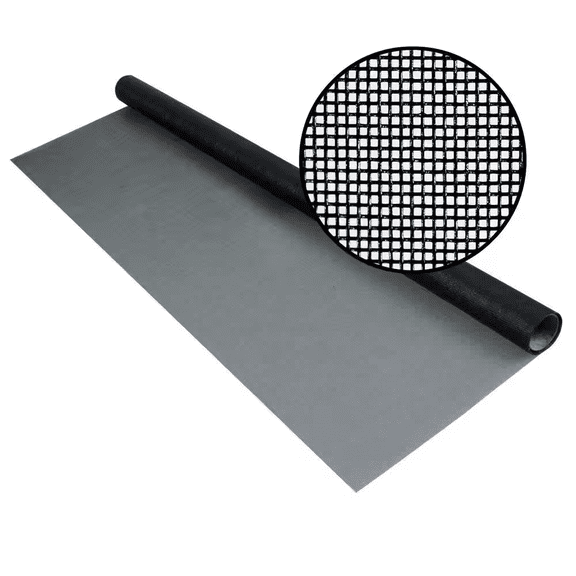 84 in. x 25 ft. Fiberglass Insect Screen 20 x 20 No-See-Um Bug Black Window Mesh