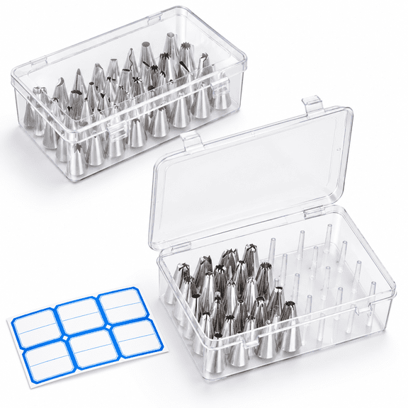 84-tip Piping Tip Storbox Transparent
