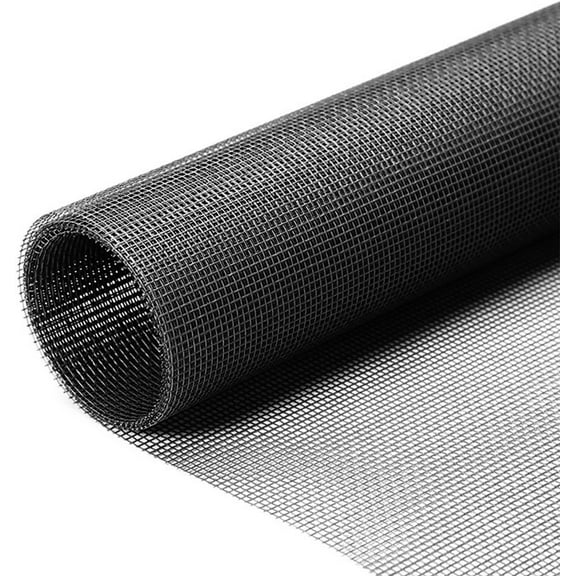 84" x 100' Fiberglass Screen Roll UV-Protected Window Door Patio Screen Replacement Durable DIY Window Screen Mesh (Black)