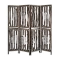 thumbnail image 1 of 84" x 3" x 84" Weathered Brown, Wood, Wrightwood - Screen, 1 of 2