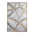 thumbnail image 1 of 84" x 57" Abstract Framed Wall Art with Gold Frame, by DecMode, 1 of 9