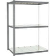 thumbnail image 1 of 84 x 60 x 24 in. High Capacity 3 Levels Add-On Rack with Steel Deck, Gray, 1 of 1
