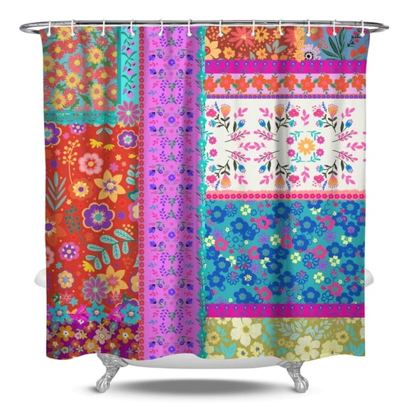 84" x 72" Boho Chic Rustic Home Decor Shower Curtain Waterproof Machine Washable Quick-Dry