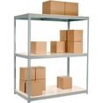 thumbnail image 1 of 84 x 96 x 48 in. 3 Shelves Wide Span Rack with Laminated Deck, Gray, 1 of 1
