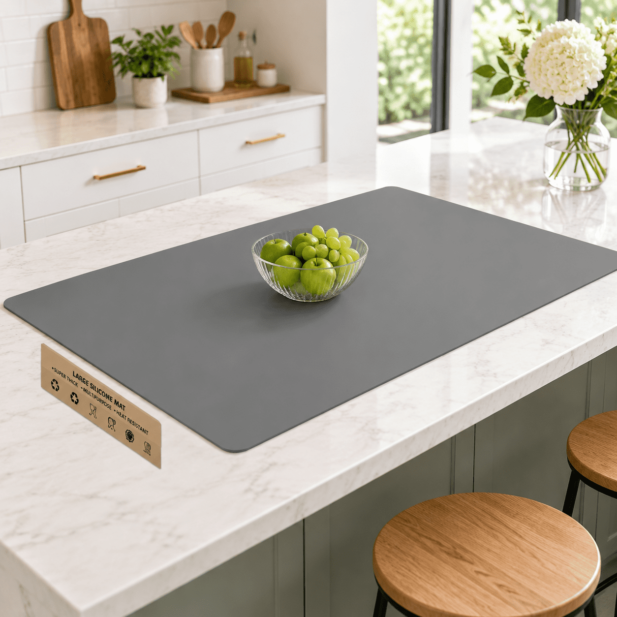 84''x24''(210cmx60cm) Large Silicone Mat For Kitchen Counter Non-slip ...