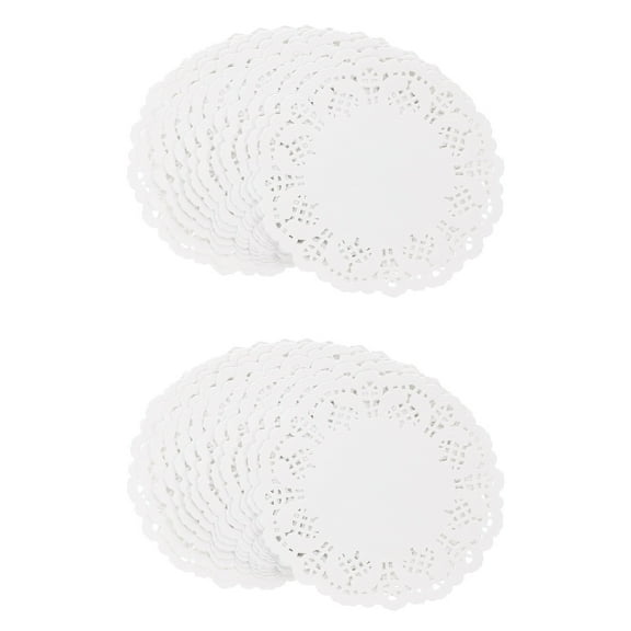 840 Pcs Cake Paper Mat Table Cloth Tablecloths Round Doilies Hollow Out