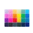 thumbnail image 1 of 8400 Pieces Melting Beads Kit, 2.6mm 24 Mixed Colors Fuse Beads for DIY Crafts Bracelet Making, Perler Beads Set for Birthday Easter Home School Art Projects, 1 of 8