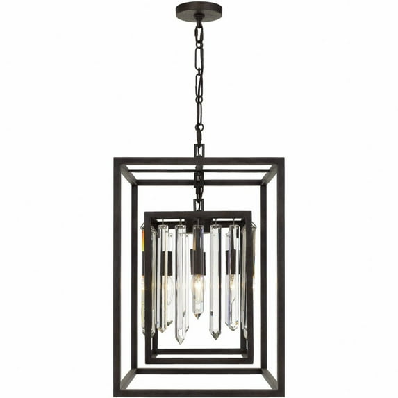 8404-FB-Crystorama Lighting-Hollis - 23 Inch Four Light Chandelier