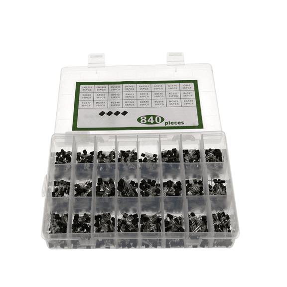 840PCS TO-92 Diode Transistor Set 24 Specifications Transistor Kit