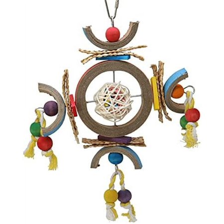 841 Space Station 15" X 13.50", Large Parrot Chew Cage Toy, , African Grey, Eclectus, And Similar s