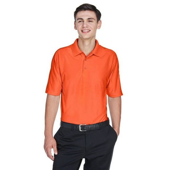 8415 UltraClub Men's Cool & Dry Elite Performance Polo Orange 6XL