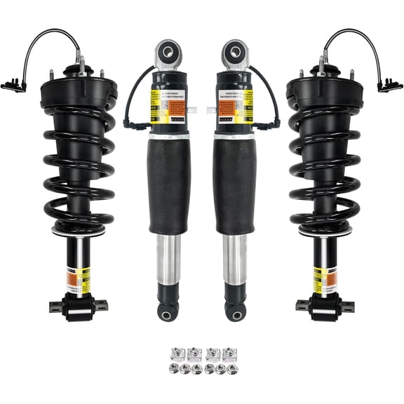 84176631 84176675 4 PCS Front Struts & Rear Air Shock Assembly Compatible with Cadillac Escalade ESV, fits for Chevy Tahoe LTZ Suburban, fits for GMC Yukon XL 2015-2020
