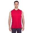 thumbnail image 1 of 8419 Adult Cool Dry Sport Interlock Sleeveless T-Shirt - Red - 3XL, 1 of 2