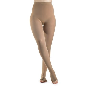 843 Soft Opaque Open Toe Pantyhose - 30-40 mmHg Short Sig843P-OT