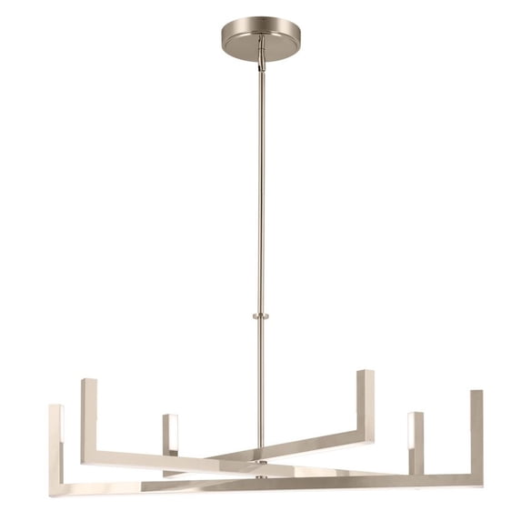 Elan Lighting - Priam - 70W 6 LED Medium Chandelier In Minimalist Style-17.5