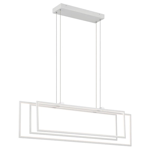 Elan Lighting - Jestin - 130W 3 LED Linear Chandelier In Minimalist Style-12.75