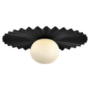 84393BK Lark Stevie - 5W 1 LED Medium Flush Mount-5.5 Inch Tall and 13.75 Inch Wide-Black Finish