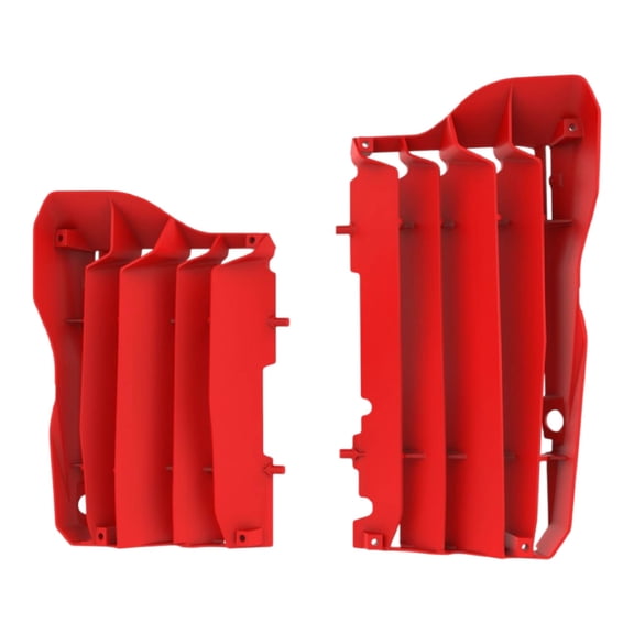 Polisport Radiator Louvers - Red Panels for Honda CRF 450R/CRF 450RX (2017-2020) - OEM Fit, Durable Plastic, Enhanced Airflow, Easy Installation