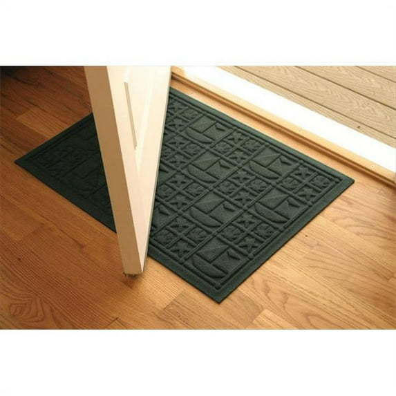 846590023 Water Guard Nautical Mat in Evergreen - 2 ft. x 3 ft.