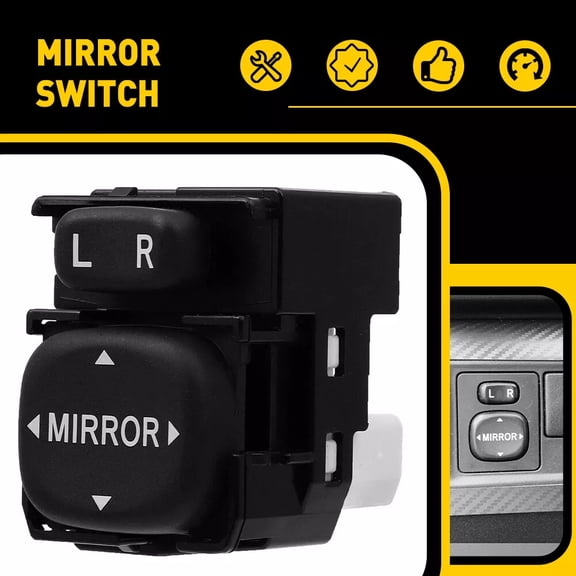 84870-34010 Power Rear View Folding Mirror Switch For 2001-2012 Toyota RAV4