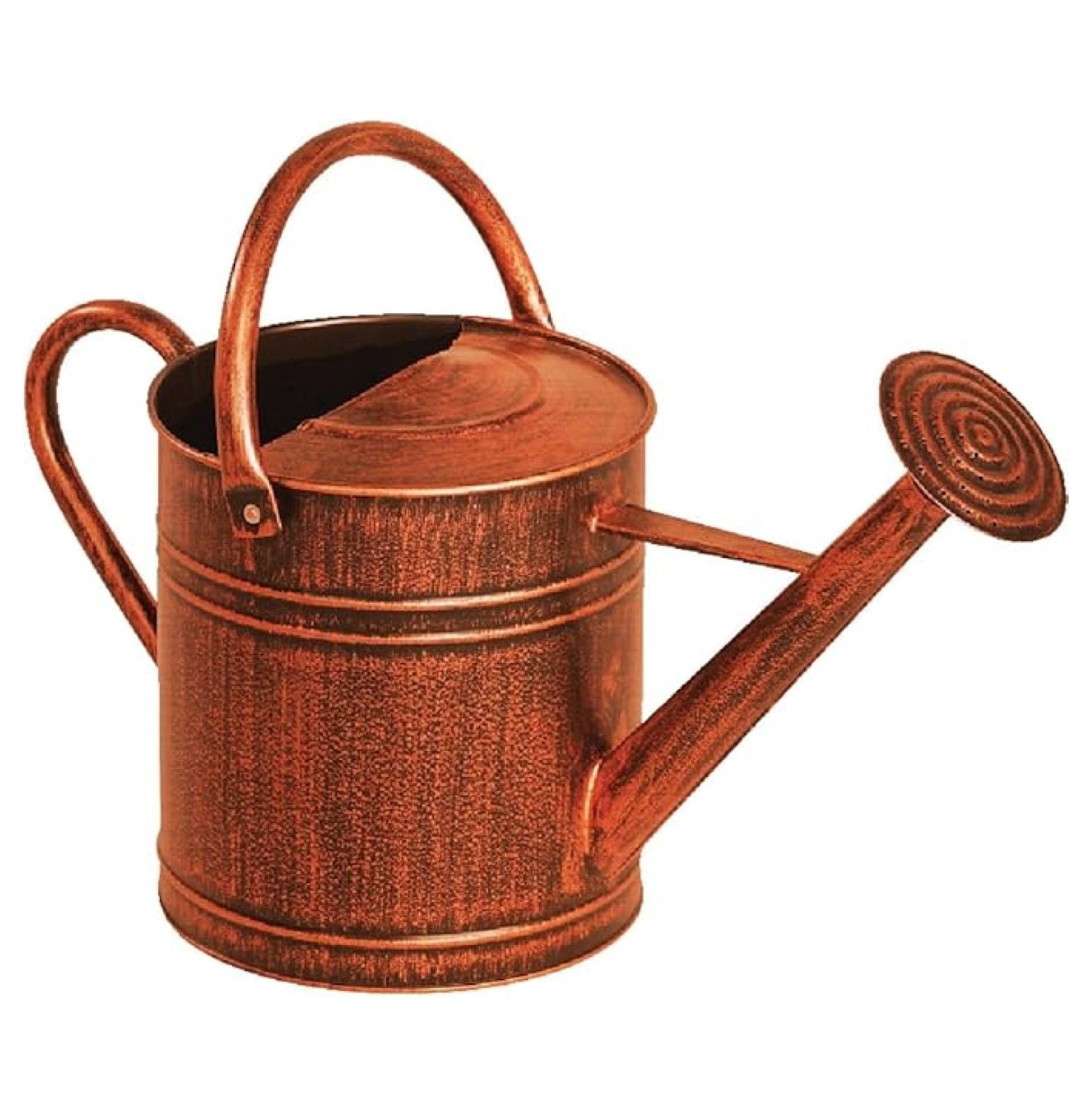 84872 2 Gallon Brushed Bronze Watering Can, Brown