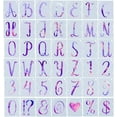 thumbnail image 1 of 84PCS Letter Stencils 2 Inch Reusable Plastic Alphabet Numbers Symbols Templates Interlocking Letters Stencil, 1 of 7