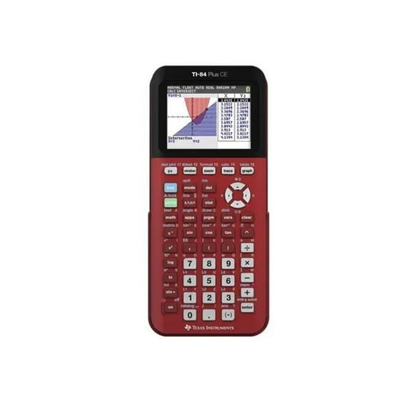 84PLCE-TBL-1L1-ZE Ti84 Plus Radical CE Calculator, Red