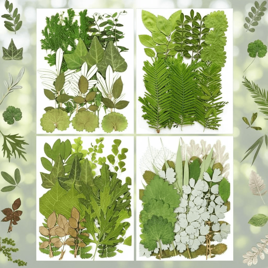 84Pcs Assorted Pressed Dried Leaves and Real Natural Bulk Dry Flowers for DIY Art Crafts, Epoxy Resin Jewelry, Candle and Soap Making, Nail Decoration Gifts