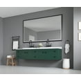 thumbnail image 1 of 84in. W x 48in. H Oversized Rectangular Black Framed LED Mirror Anti-Fog Dimmable Wall Mount Bathroom Vanity Mirror HD Wall Mirror Kit For Gym And Dance Studio, 1 of 4